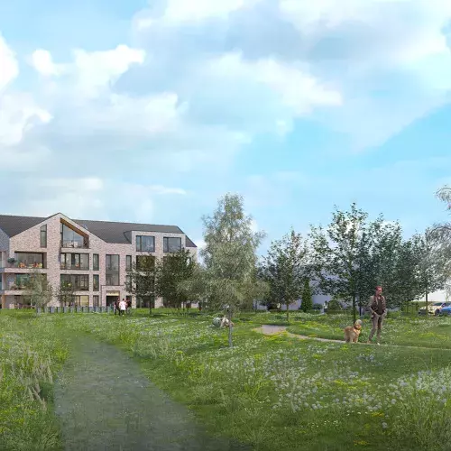 Straatbeeld appartementen